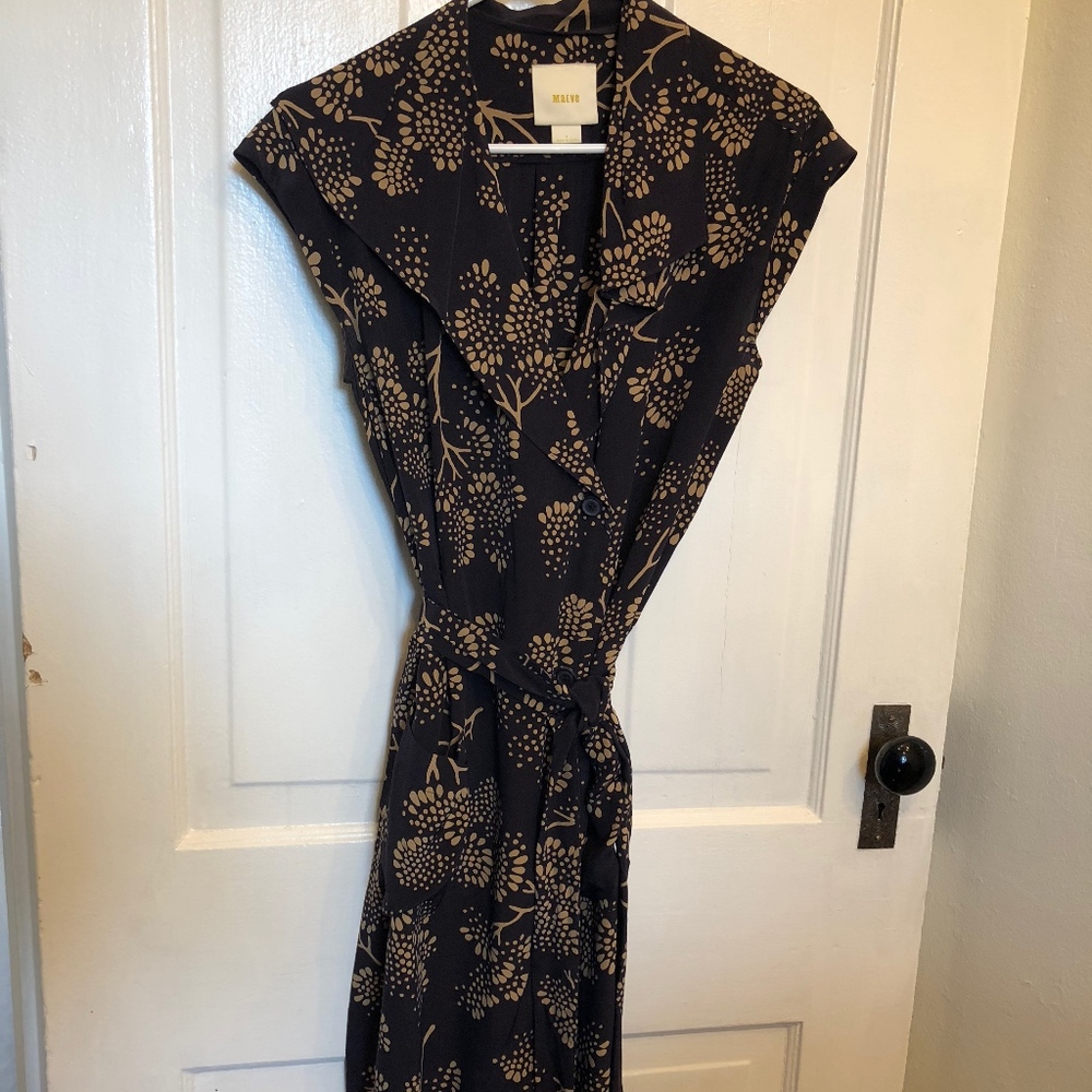 ANTHROPOLOGIE Maeve Silk Wrap Dress